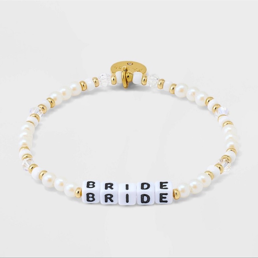 Little Words Project “Bride” beaded Bride bracelet